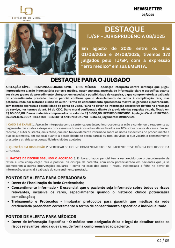 Advocacia em Saúde Suplementar , Direito da Saúde e Direito Médico