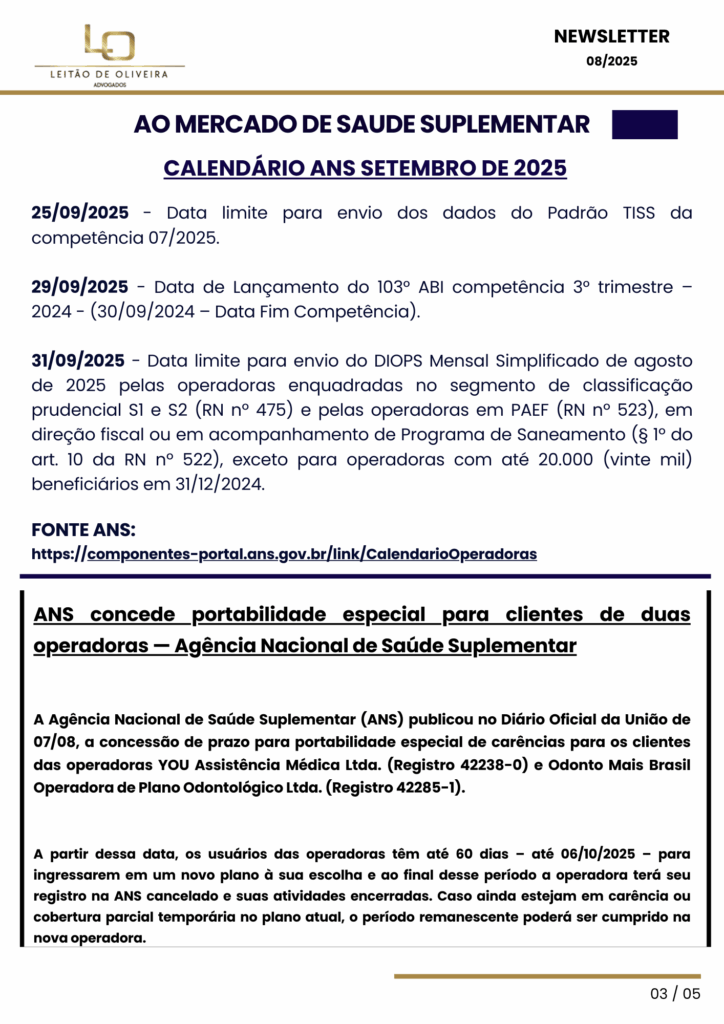 Advocacia em Saúde Suplementar , Direito da Saúde e Direito Médico