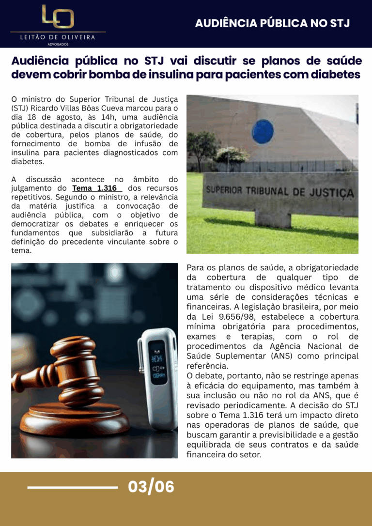 ADVOCACIA EM SAÚDE SUPLEMENTAR - BOMBA DE INSULIDA - advogado de plano de saúde