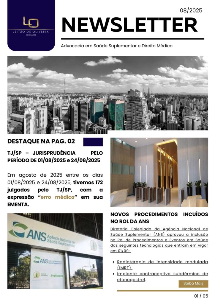 ADVOCACIA EM SAUDE SUPLEMENTAR E DIREITO MÉDICO LEITÃO DE OLIVEIRA ADVOGADOS ADVOCACIA ESPECIALIZADA EM SAÚDE