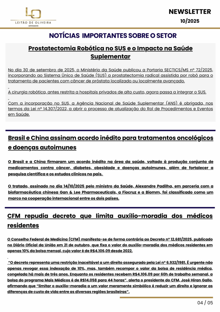ADVOCACIA EM SAÚDE E PLANO DE SAÚDE E MÉDICA